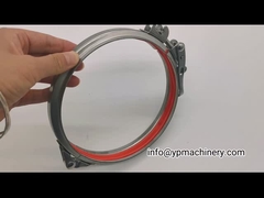 Çelik 304 Cıvatalı Tip 125mm Paslanmaz Boru Kelepçesi Kauçuklu Kanal Klipsleri