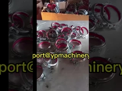 Hava geçirmez Hızlı Bırakma Boru Kelepçeleri Kırmızı Kauçuklu Yuvarlak Kelepçe kilitleme klipsi