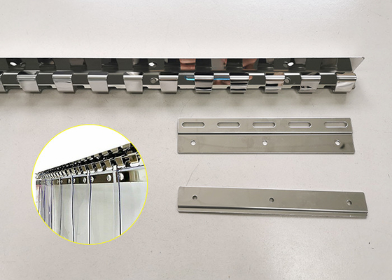 Metal Damgalama Parçaları PVC Perde Şerit Askı Paslanmaz Çelik Tutucu Seti