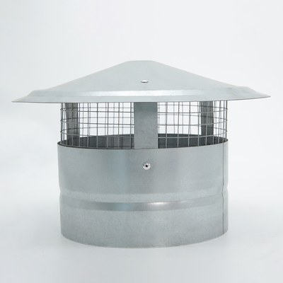 Şömine Şömine Kapağı Galvanizli Yağmur Kapağı Dış Çömlek Boru Topper Mesh Şömine Flue Cover Aile Mutfağı Yemek Yemek için Havalandırma Flue