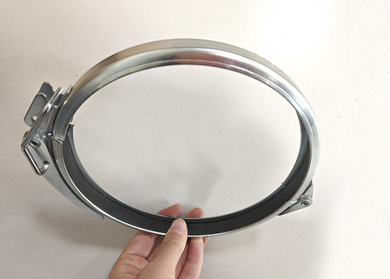 180mm Yuvarlak Hızlı Serbestleme Kanal Klemleri Hava V Bant Havalandırma Flange Klemleri