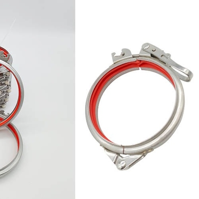 OEM 100mm Hızlı Bırakma Boru Kelepçesi Paslanmaz Çelik / Sızdırmazlıklı Karbon Çelik