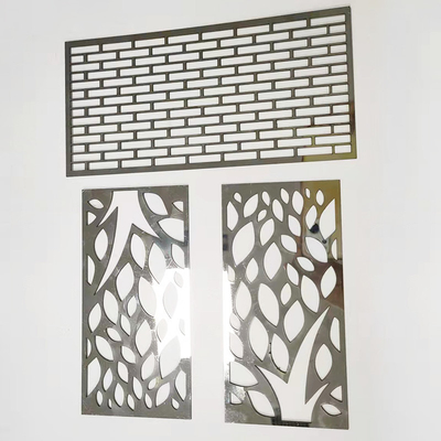 Modern Laser Cut Pattern For Stainless Steel Plate Customized