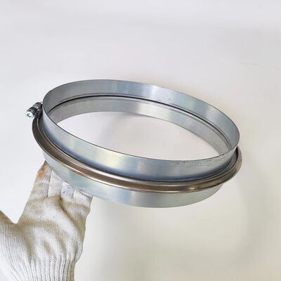 Galvanized Bolted Ring V Type Pipe Clamp For  Modular Dust Collection Ducting