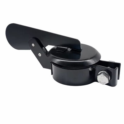 Black Powder Coated Exhaust Rain Cap 4 Inch Clamp-on Exhaust Stack Rain Cap for Diesel Generator