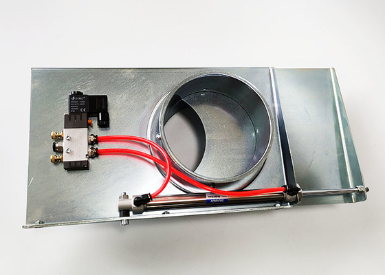Hvac Sistemi için Galvanizli Karbon Çelik 150mm Patlama Kapısı Pnömatik Patlama Kapısı