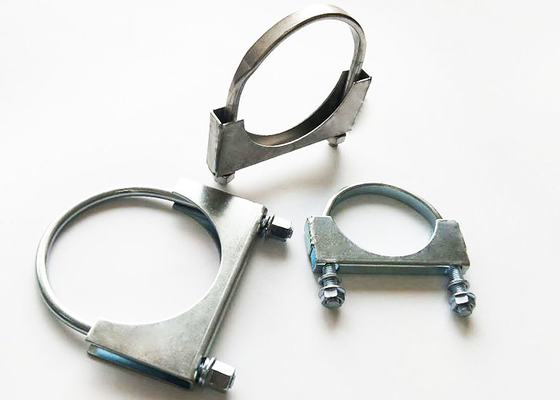 Yüksek Dayanıklılık Metal U Kelepçe Egzoz Borusu Kelepçesi 38mm-305mm Boyut