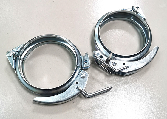 150mm Galvanizli Çelik Kanallar Kol Hortum Kelepçesi Kilitleme Halkası Kelepçeleri Yüksek Mukavemet