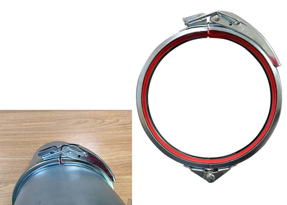 Normal Basınç 80mm Hızlı Çıkarma Boru Kelepçesi Kalınlığı 1.0mm Havalandırma Borusu Aksesuarları