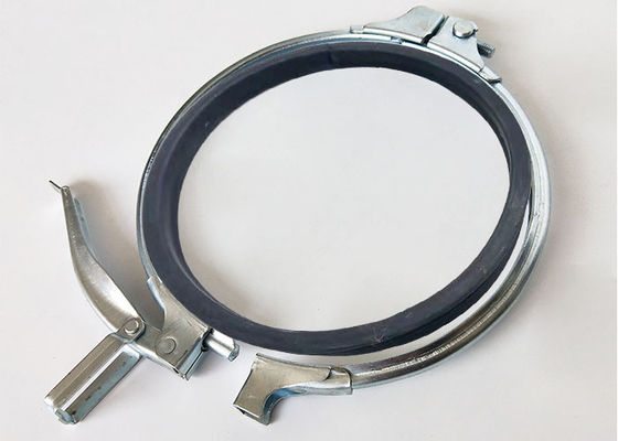 Hava Kanalı Havalandırması 150 mm Hızlı Çıkarma Boru Kelepçesi 2.0mm Kalınlık kauçuk conta halkası