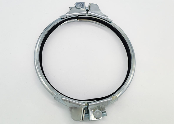 Modül Boru Hattı Sistemi için 160mm Bölünmüş Boru Kelepçesi Metal Kanal Galvanizli