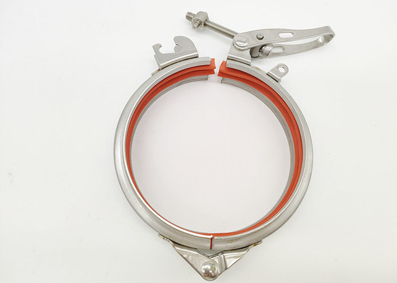 1.0mm Kalınlığı Ss304 Hızlı Çıkarma Boru Klemesi 10 Inch Seal Ring