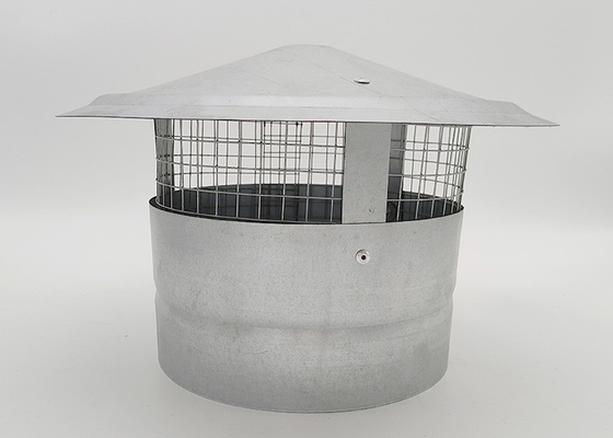 Galvanizli yuvarlak çatı havalandırma borusu kapağı ile kablo ağı 200mm üst genişliği