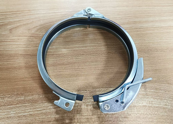Galvanize Çelik Ağır Görevli Boru Klemleri 120mm Ducting Sistemi İçin