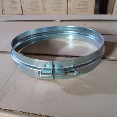 150-600mm Geniş Klemler Genişliği 48mm Spiral Klem Bandları Flanged Spiral Kanal Bağlantıları İçin