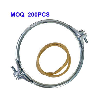 SUS304'te Toz Toplama Sistemleri için Ayarlanabilir Conta Kalınlığına Sahip ve İki Parçalı Yapıda Ağır Hizmet Boru Kelepçeleri